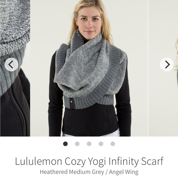 Lululemon cozy yogi wool infinity scarf grey - Picture 7 of 10